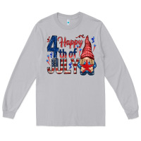 Moon Dust Happy 4th Of July with gnome Long Sleeve Tee - HowdyJamesFarm