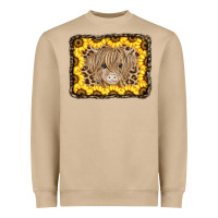 Mushroom Baby Cow Leopard Sunflowers Heavyweight Sweatshirt - CowCowDesign