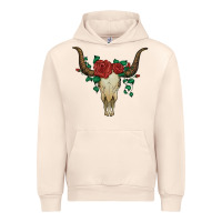 Sandshell bull skull with roses Urban Hoodie - Artiststas