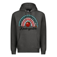 Charcoal Heather kindergarten rainbow Premium Hoodie - RanaPortraitStore