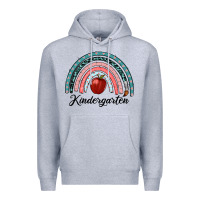 Heather Grey kindergarten rainbow Premium Hoodie - RanaPortraitStore