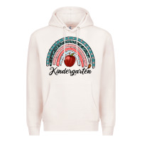 Pale Pink kindergarten rainbow Premium Hoodie - RanaPortraitStore