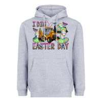 Heather Grey I Dig Easter Day Heavyweight Hoodie - CowhideDigitalArt