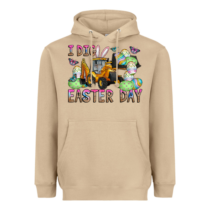 I Dig Easter Day Heavyweight Hoodie by CowhideDigitalArt | Teevron