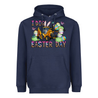 Navy I Dig Easter Day Heavyweight Hoodie - CowhideDigitalArt
