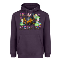 Plum I Dig Easter Day Heavyweight Hoodie - CowhideDigitalArt