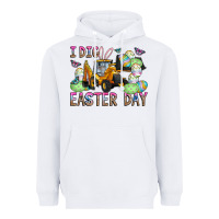 White I Dig Easter Day Heavyweight Hoodie - CowhideDigitalArt