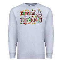 Heather Grey Surgical Technologist Premium Sweatshirt - CowhideDigitalArt