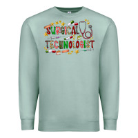 Seafoam Surgical Technologist Premium Sweatshirt - CowhideDigitalArt