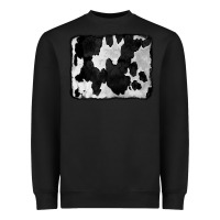 Black Cowhide Heavyweight Sweatshirt - CowCowDesign