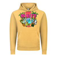 Vintage Mustard Salty vibes summer Vintage Hoodie - NancyCooperArtShop