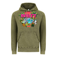 Vintage Olive Salty vibes summer Vintage Hoodie - NancyCooperArtShop