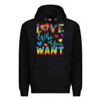Black Western Love Who You Want Premium Hoodie - BundleAndBundleShop