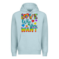 Blue Mist Western Love Who You Want Premium Hoodie - BundleAndBundleShop