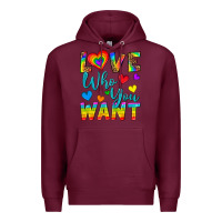 Burgundy Western Love Who You Want Premium Hoodie - BundleAndBundleShop