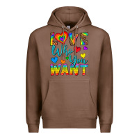 Chestnut Western Love Who You Want Premium Hoodie - BundleAndBundleShop
