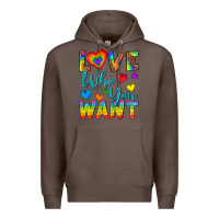 Coffee Western Love Who You Want Premium Hoodie - BundleAndBundleShop