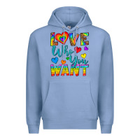 Colony Blue Western Love Who You Want Premium Hoodie - BundleAndBundleShop