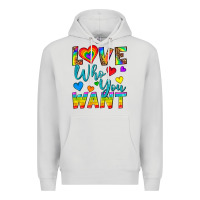 Dove Grey Western Love Who You Want Premium Hoodie - BundleAndBundleShop