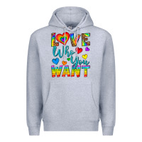 Heather Grey Western Love Who You Want Premium Hoodie - BundleAndBundleShop