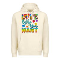 Sandshell Western Love Who You Want Premium Hoodie - BundleAndBundleShop