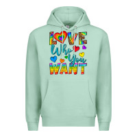 Seafoam Western Love Who You Want Premium Hoodie - BundleAndBundleShop