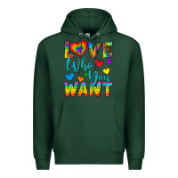 Sports Green Western Love Who You Want Premium Hoodie - BundleAndBundleShop