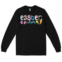 Black Easter vibes Easter Day Long Sleeve Tee - HowdyJamesFarm