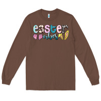 Chestnut Easter vibes Easter Day Long Sleeve Tee - HowdyJamesFarm