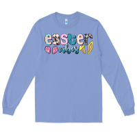 Colony Blue Easter vibes Easter Day Long Sleeve Tee - HowdyJamesFarm