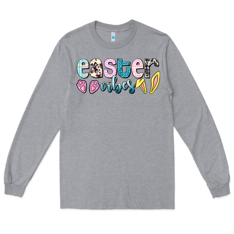 Easter Vibes Easter Day Long Sleeve Tee by HowdyJamesFarm | Teevron