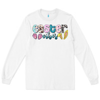 White Easter vibes Easter Day Long Sleeve Tee - HowdyJamesFarm