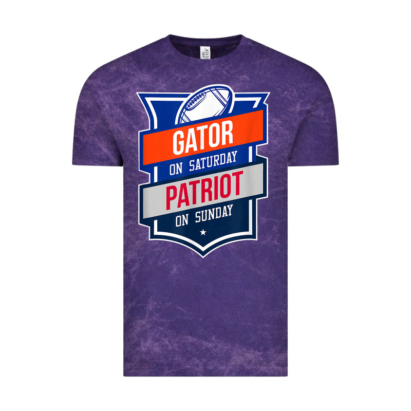 Retro Gator On Saturday Patriot On Sunday Gainesville Gift Vintage Tee by lanVoArt | Teevron
