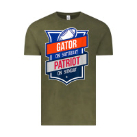 Vintage Olive retro gator on saturday patriot on sunday gainesville gift Vintage Tee - lanVoArt