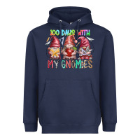Navy 100 days with my gnomies Heavyweight Hoodie - RacoonDesign