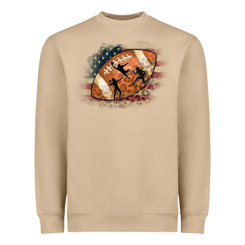 American Football Flag Players Heavyweight Sweatshirt by CowCowDesign | Teevron