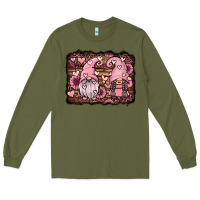Army Green valentines day gnomes couple Long Sleeve Tee - Jasminsmagicworld