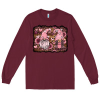 Burgundy valentines day gnomes couple Long Sleeve Tee - Jasminsmagicworld