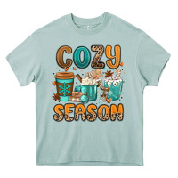 Arona cozy season winter coffee cups Heavy Core Tee - MaliasSmallBusiness