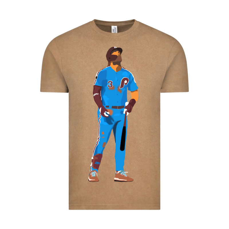 Bryce Harper Powder Blue Vintage Tee by lanVoArt | Teevron