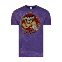 Cloud Purple distressed mighty Vintage Tee - lanVoArt