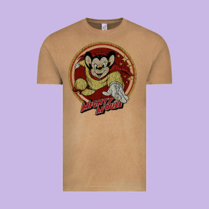 Distressed Mighty Vintage Tee Designed By Lanvoart