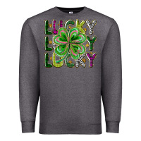 Charcoal Heather Lucky Premium Sweatshirt - CowhideDigitalArt