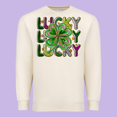 Lucky Premium Sweatshirt Designed By Cowhidedigitalart