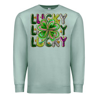 Seafoam Lucky Premium Sweatshirt - CowhideDigitalArt
