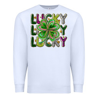 White Lucky Premium Sweatshirt - CowhideDigitalArt