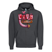 Smoke Valentines Day Love Vacant Zipper Hoodie - FaDigitalArtStudio