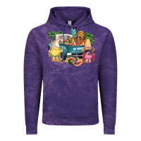 Cloud Purple summer gnomies truck Vintage Hoodie - NancyCooperArtShop