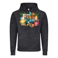 Vintage Black summer gnomies truck Vintage Hoodie - NancyCooperArtShop