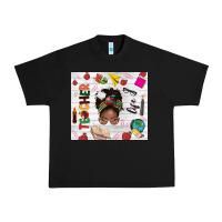 Black afro teacher life Urban Heavy Tee - NancyCooperArtShop